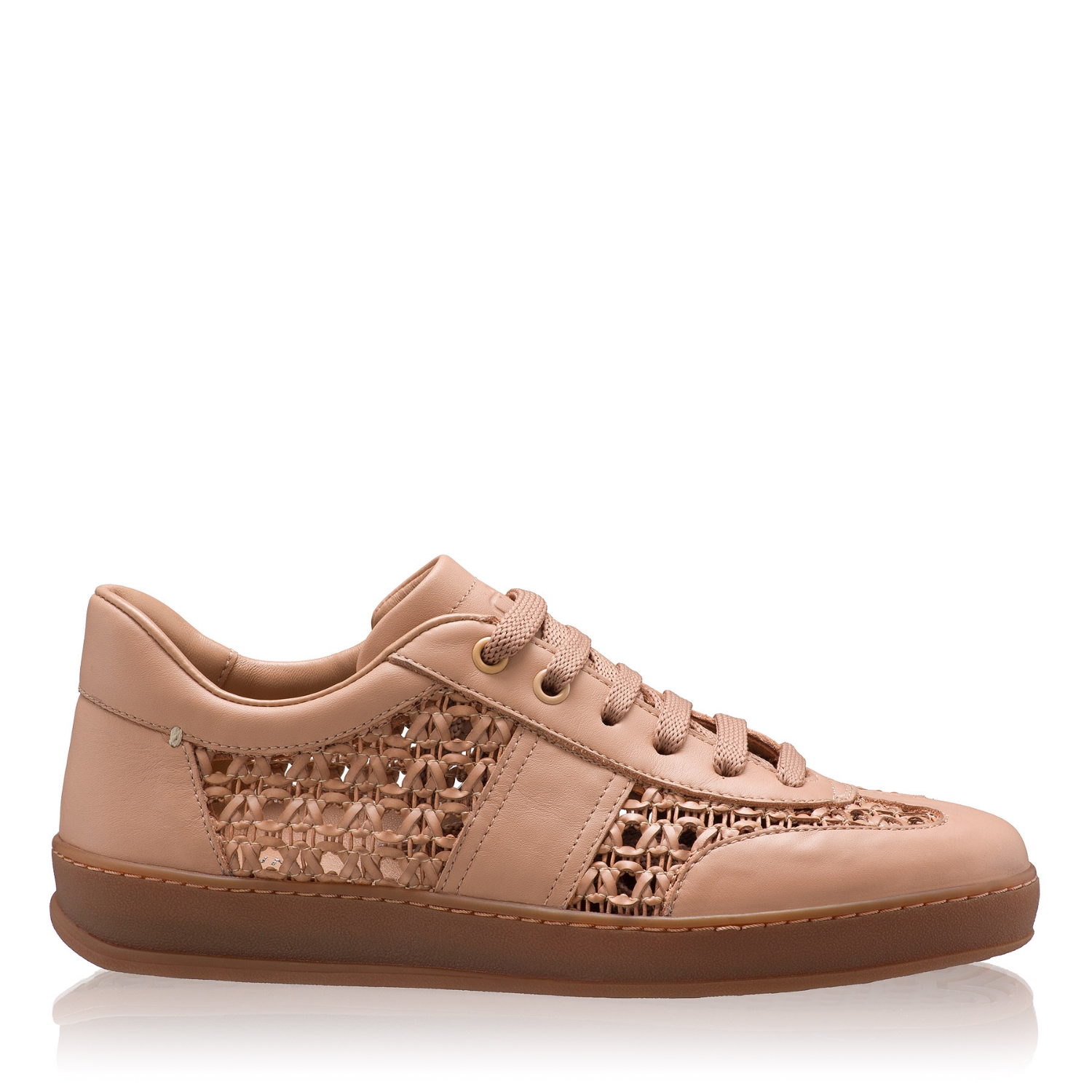 Imagine Pantofi Sport Dama 8385 Vitello+Intreccio Poudre