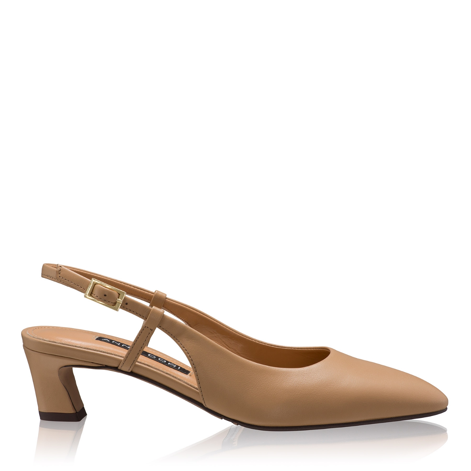 Imagine Pantofi Decupati Dama 8400 Vitello Cappuccino