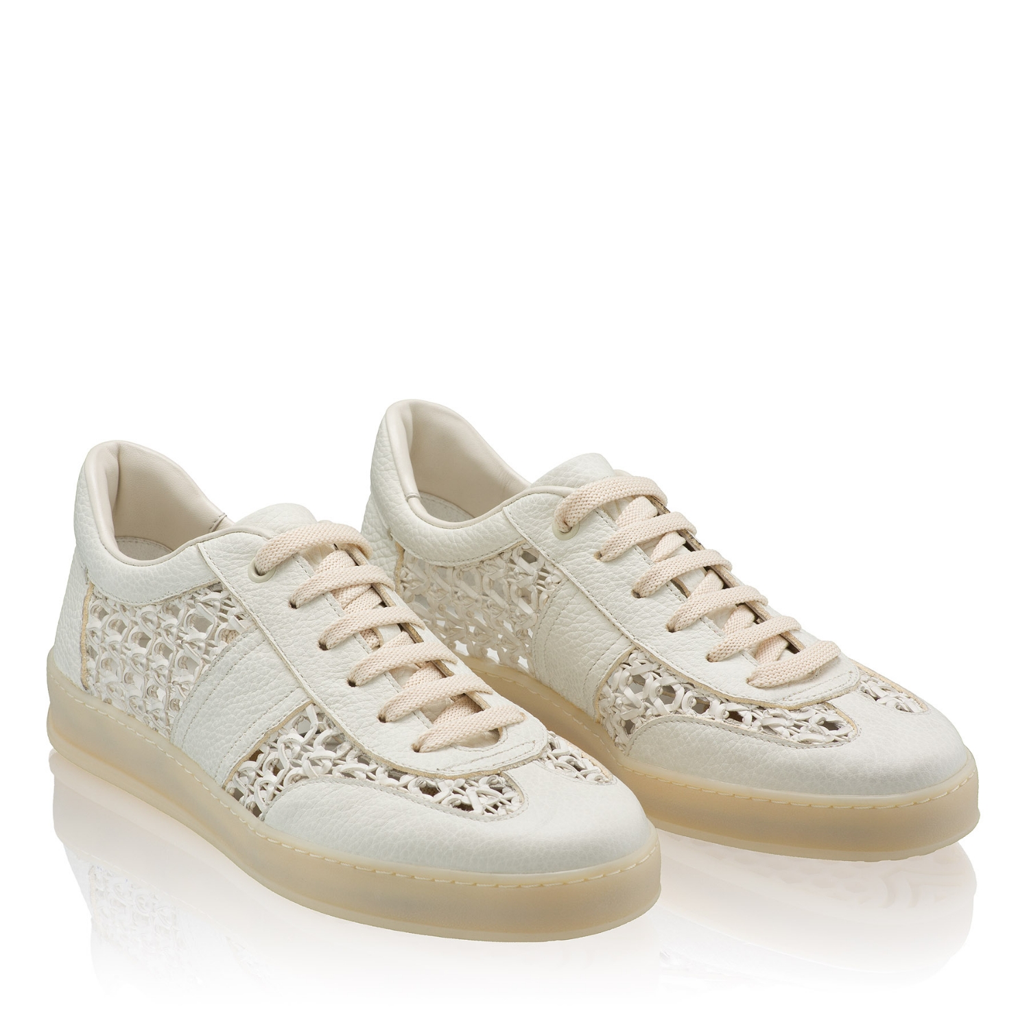 Imagine Pantofi Sport Dama 8385 Bottalato+Intreccio Alb