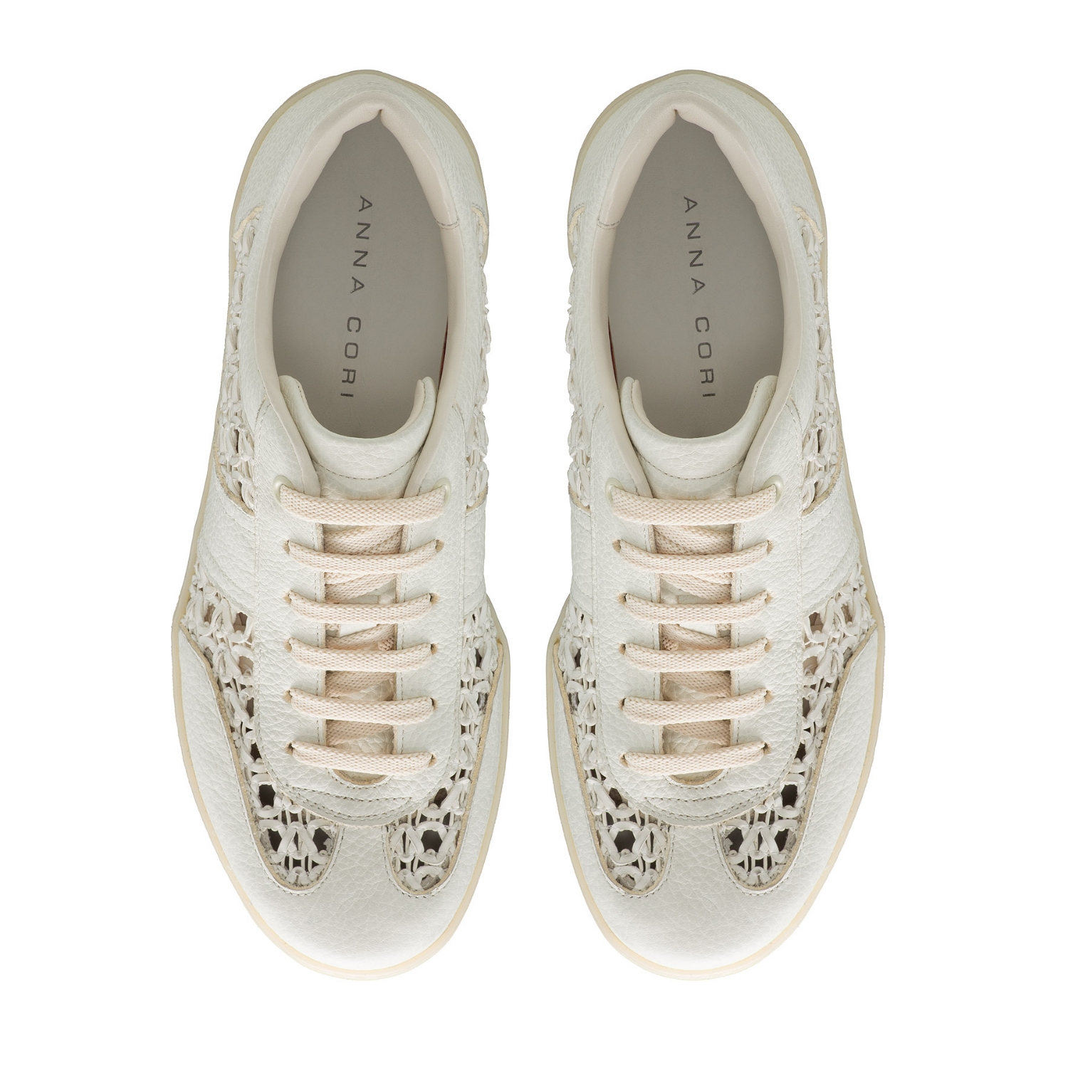 Imagine Pantofi Sport Dama 8385 Bottalato+Intreccio Alb