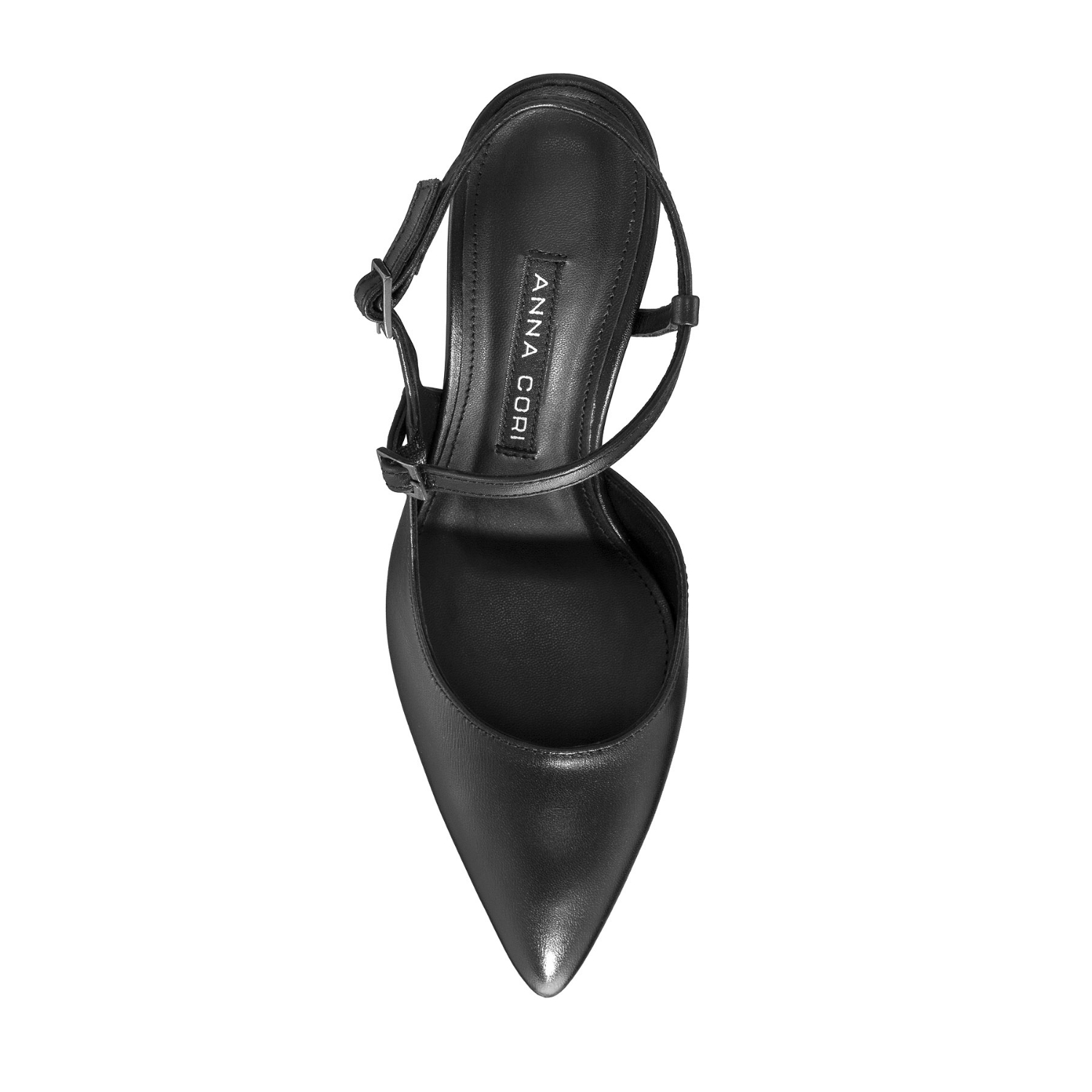 Imagine Pantofi Decupati Dama 8460 Vitello Negru