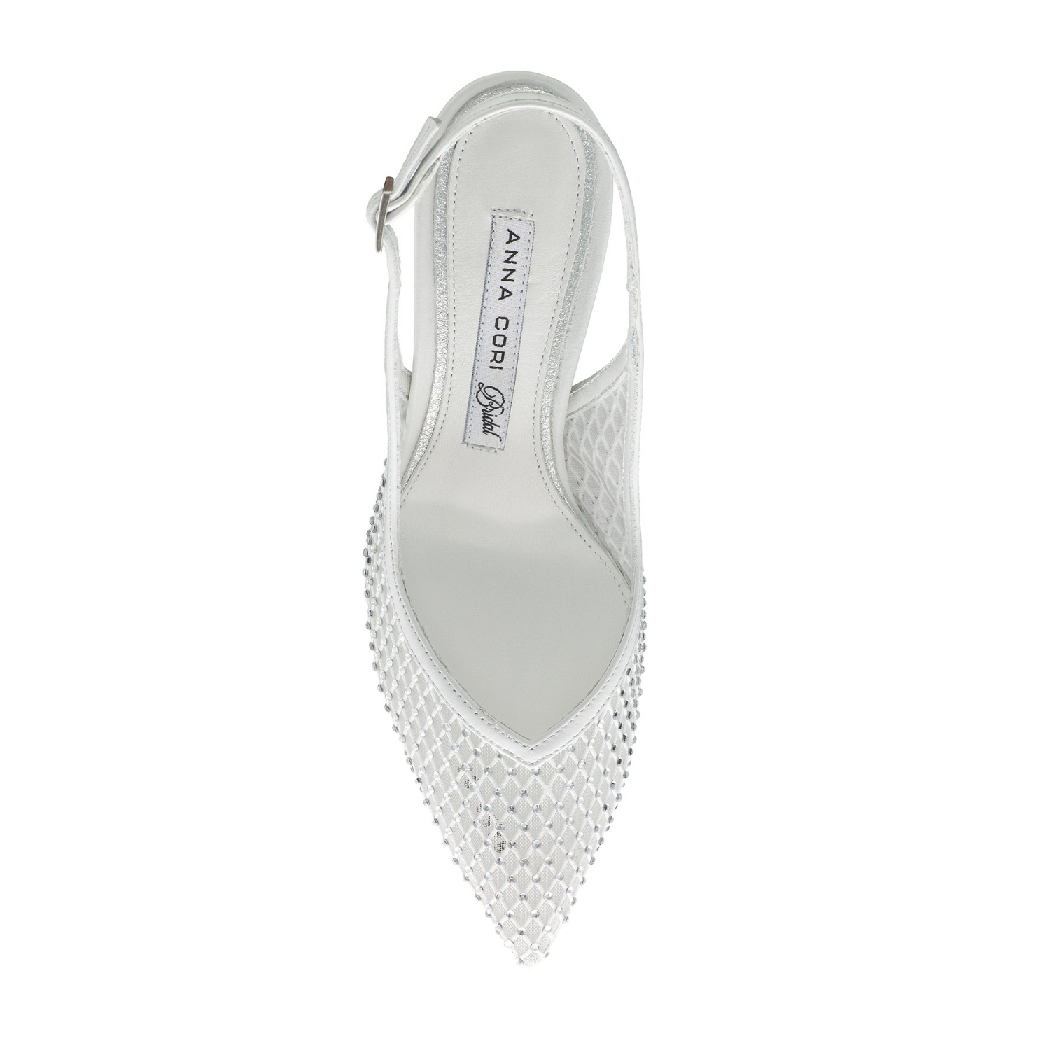 Imagine Pantofi Decupati Dama 8450 Vitello+Rete Alb
