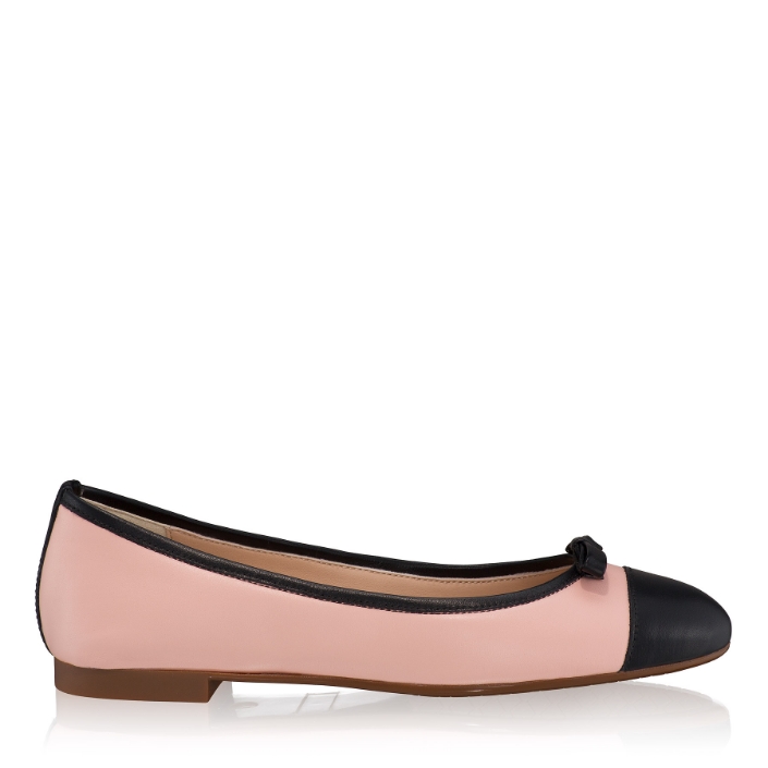 Arată detalii pentru Balerini Dama 8361 Vitello Roz+Negru Imagine Balerini Dama 8361 Vitello Roz+Negru