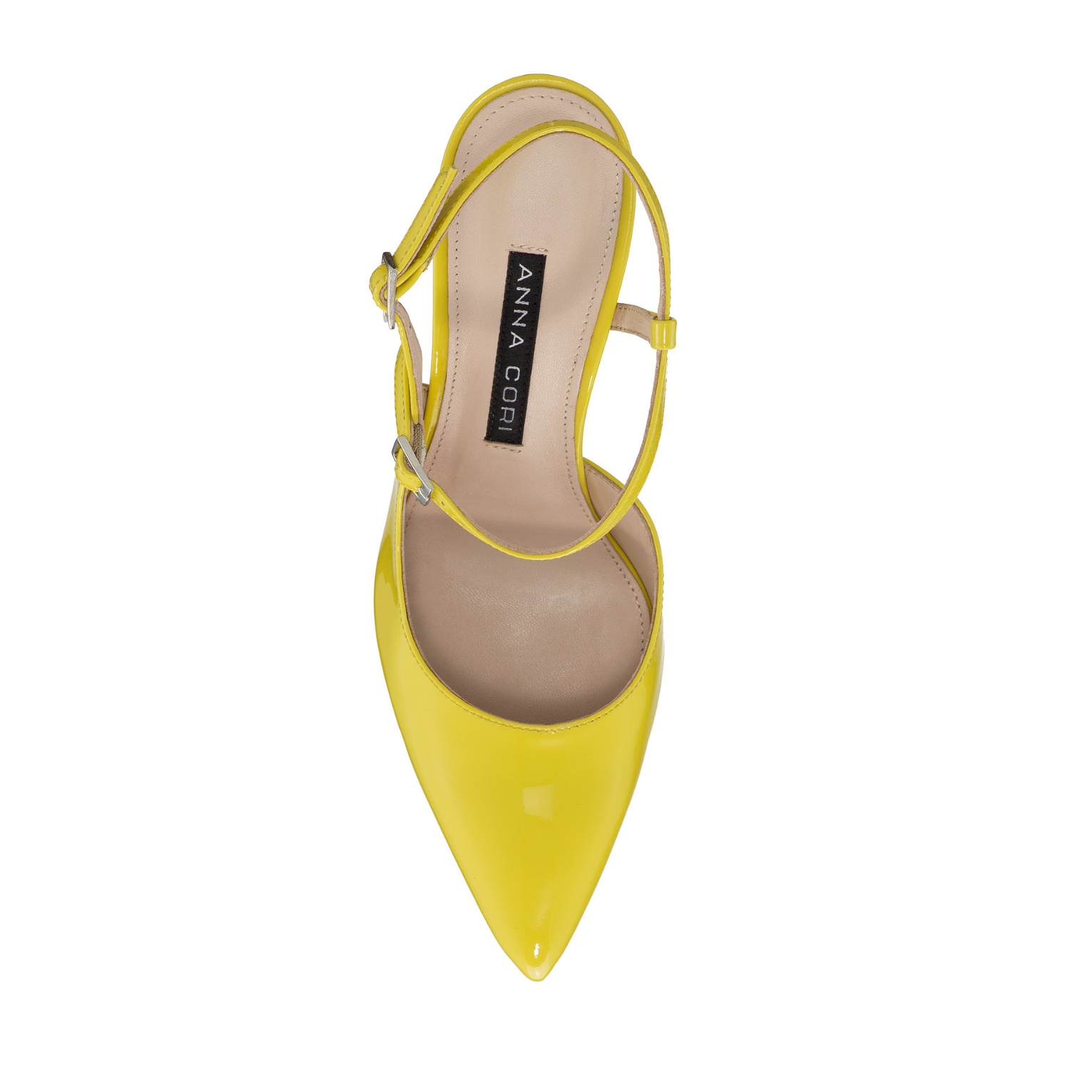 Imagine Pantofi Decupati Dama 8460 Lac Galben