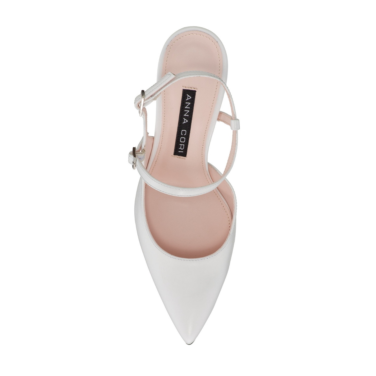 Imagine Pantofi Decupati Dama 8460 Vitello Alb