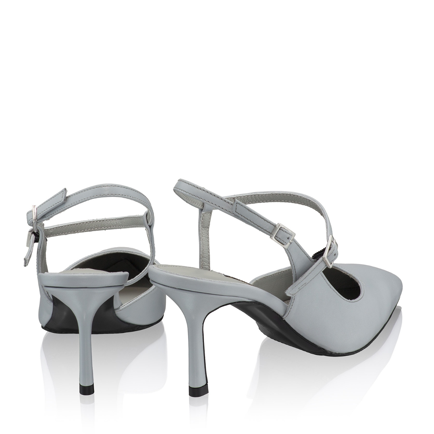 Imagine Pantofi Decupati Dama 8460 Vitello Gri