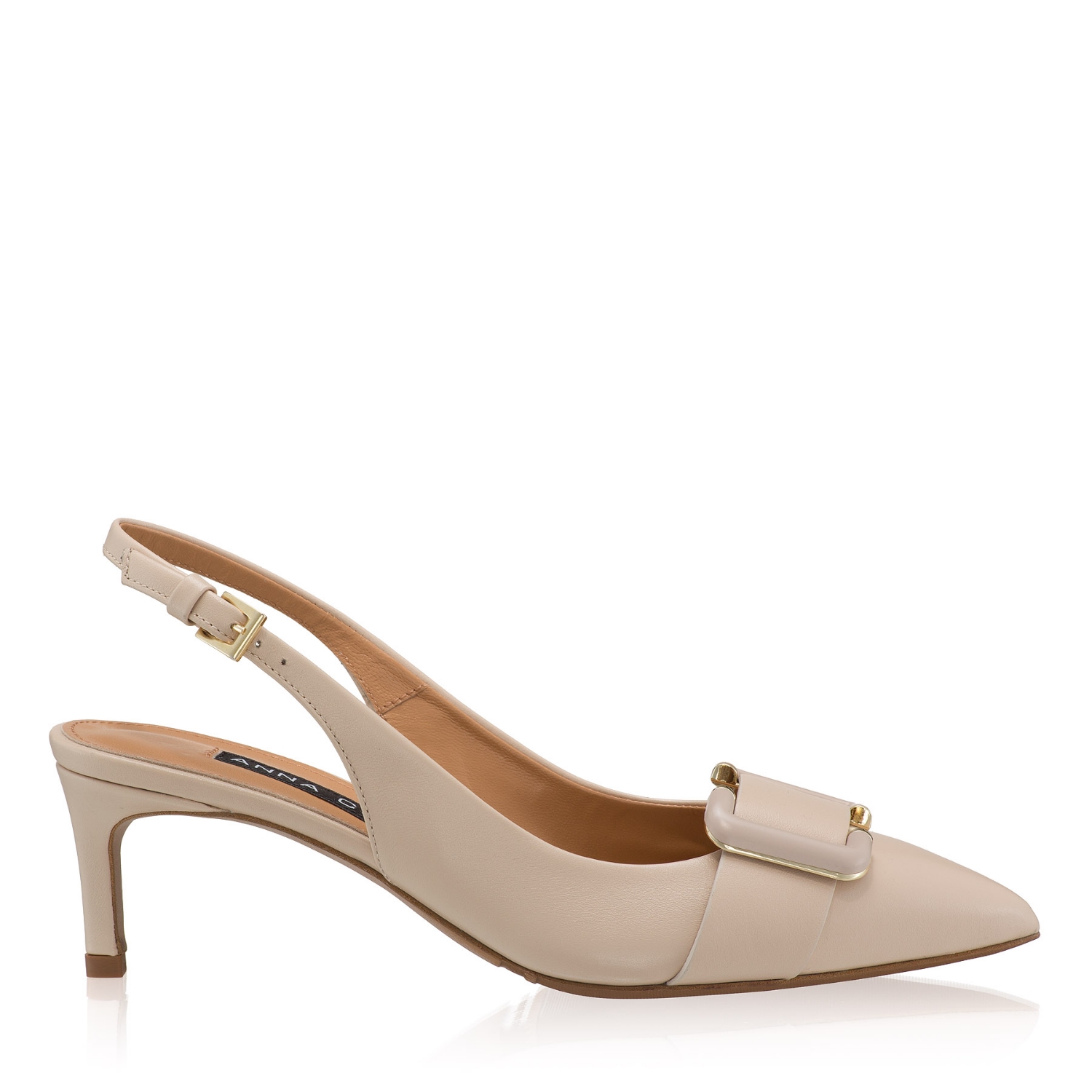 Imagine Pantofi Decupati Dama 8428 Vitello Bej