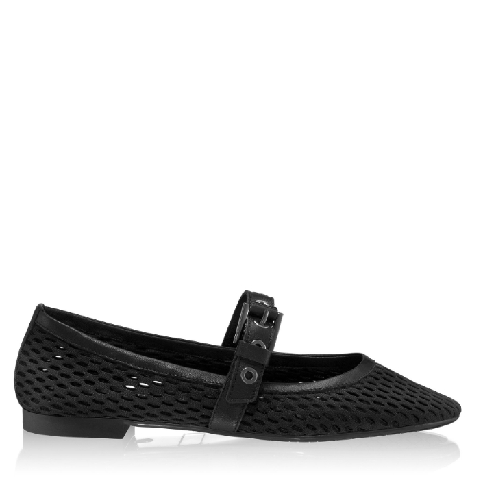 Arată detalii pentru Balerini Dama 8405 Vitello+Rete Negru Imagine Balerini Dama 8405 Vitello+Rete Negru