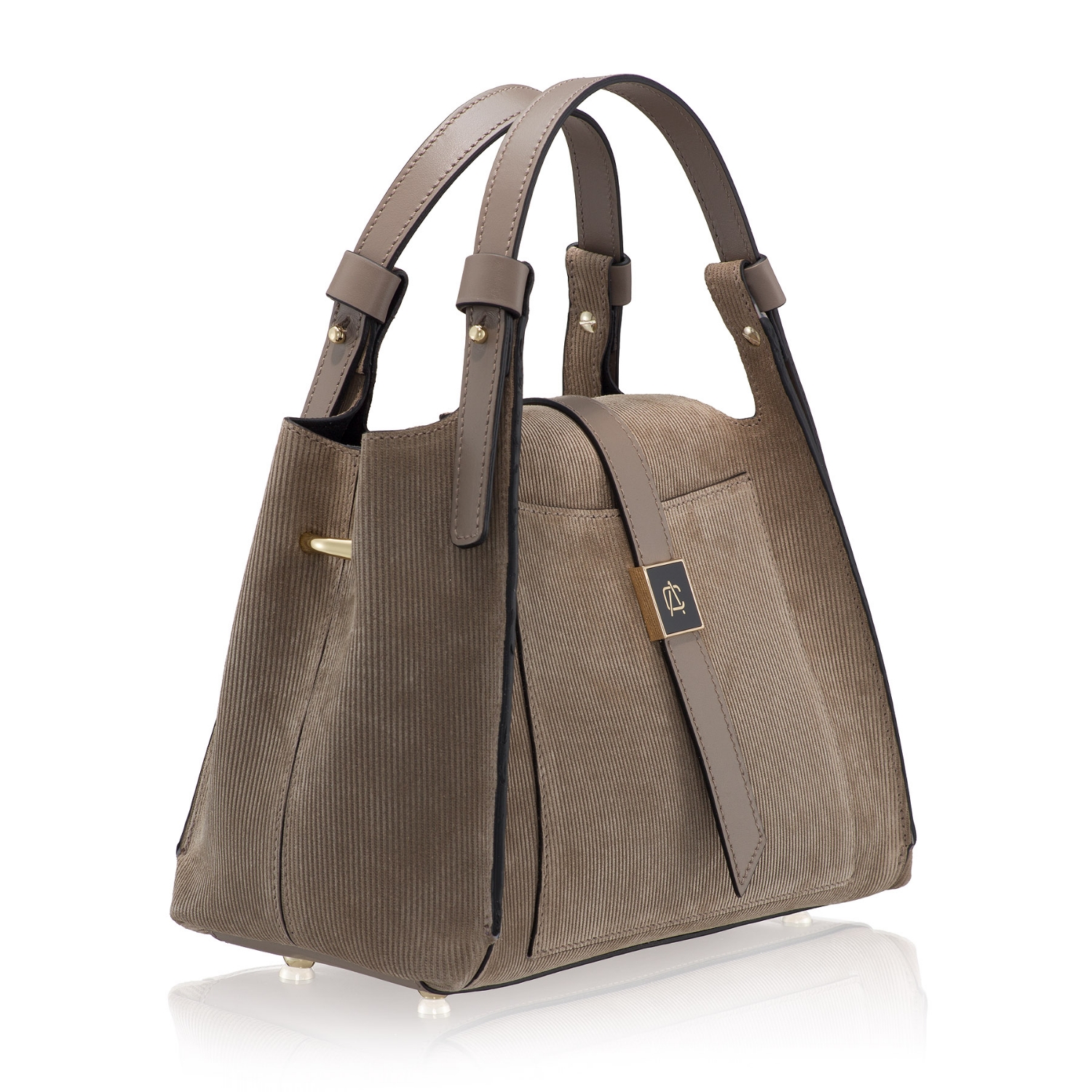 Imagine Geanta dama de Mana BLUMA 01 CRST REIAT+VIT TAUPE