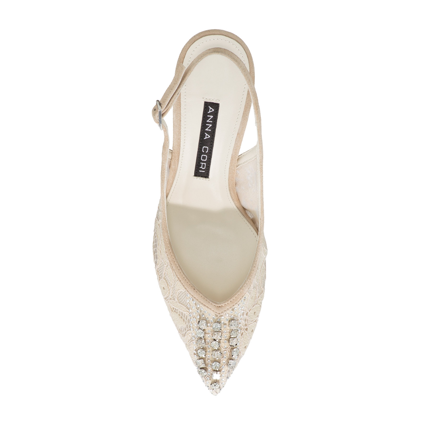 pantofi de mireasă cu toc stiletto 75 mm Anna Cori
